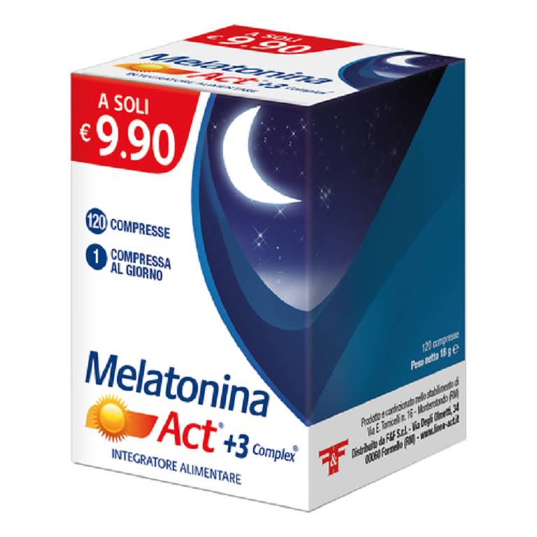 MELATONINA ACT 1MG+3COMP120CPR