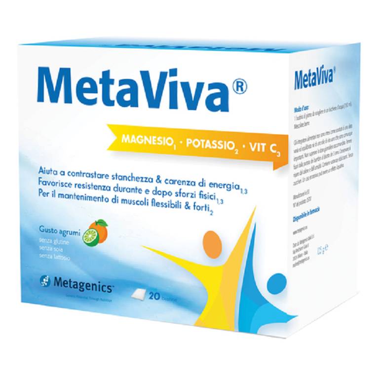 METAVIVA MG/K/VIT C 20BUST